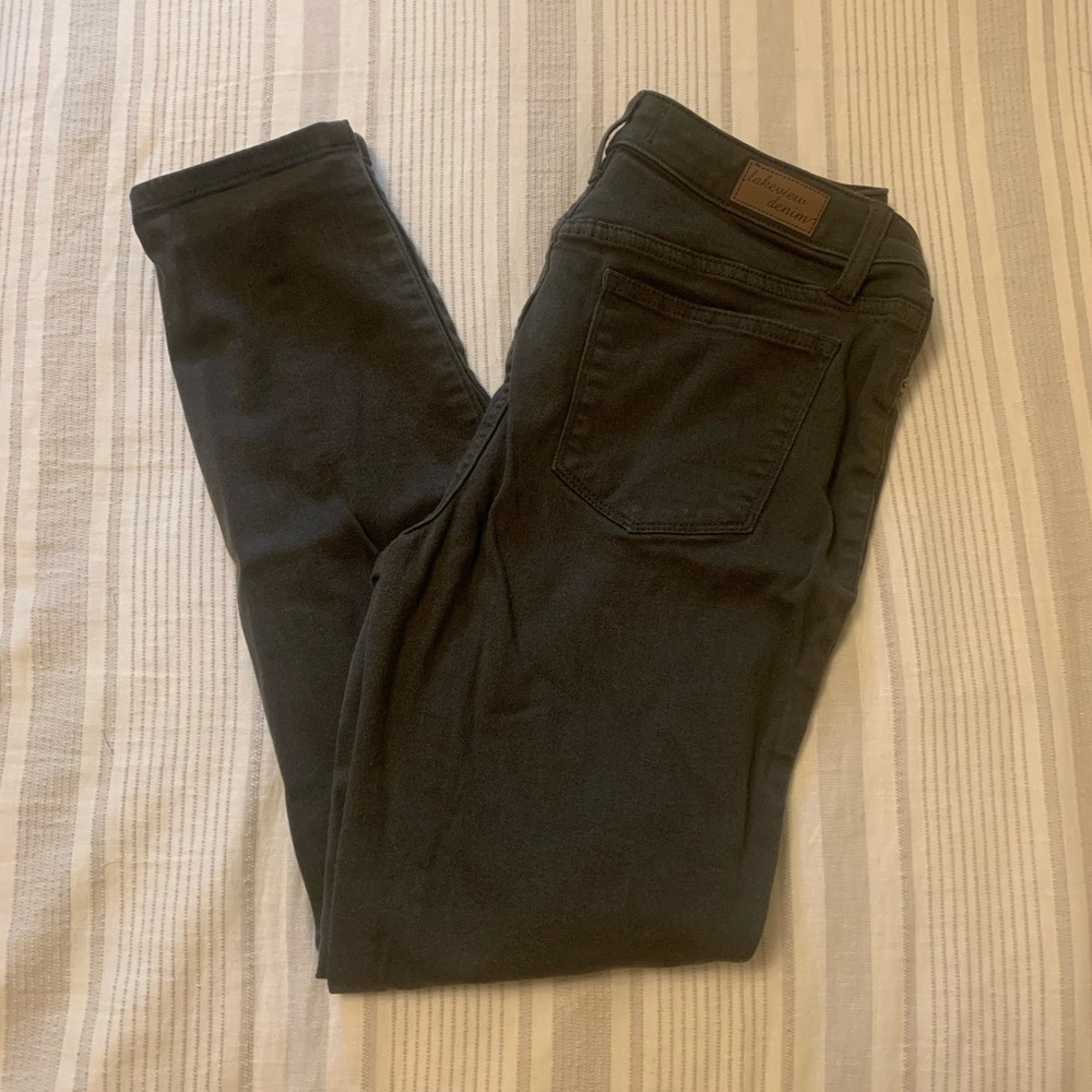 COPY - Green Lakeview Denim skinny pants